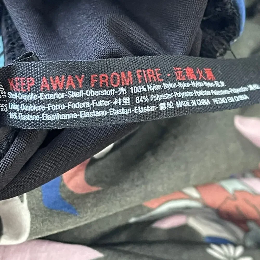 Free People Movement The Way Home Black Floral Shorts‎ Size M - Picture 7 of 8